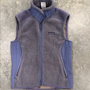 Patagonia Charcoal and Slate Fleece Vest